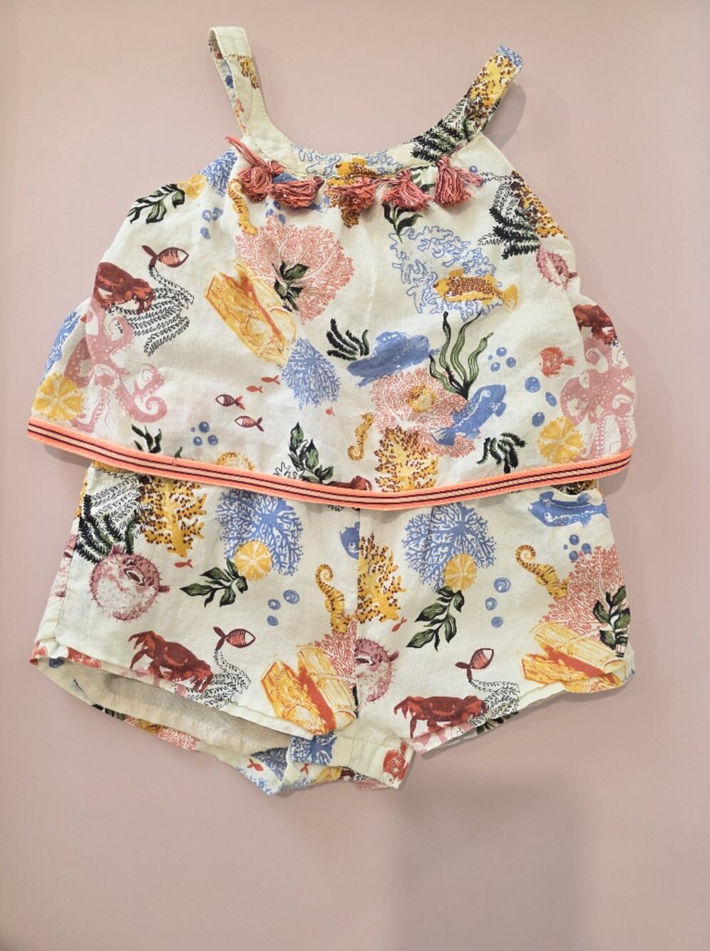 Tommy Bahama Baby Girl Tropical Romper / Jumpsuit – 12M